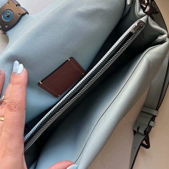 COACH PILLOW TABBY 26 in AQUA - Picture 11 of 12